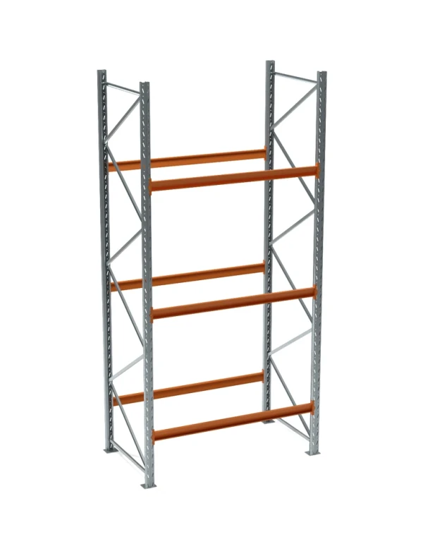 Стеллаж паллетный СП 4000x1800x1100, 3 яруса (1310 кг на ярус, 10500 кг на секцию)