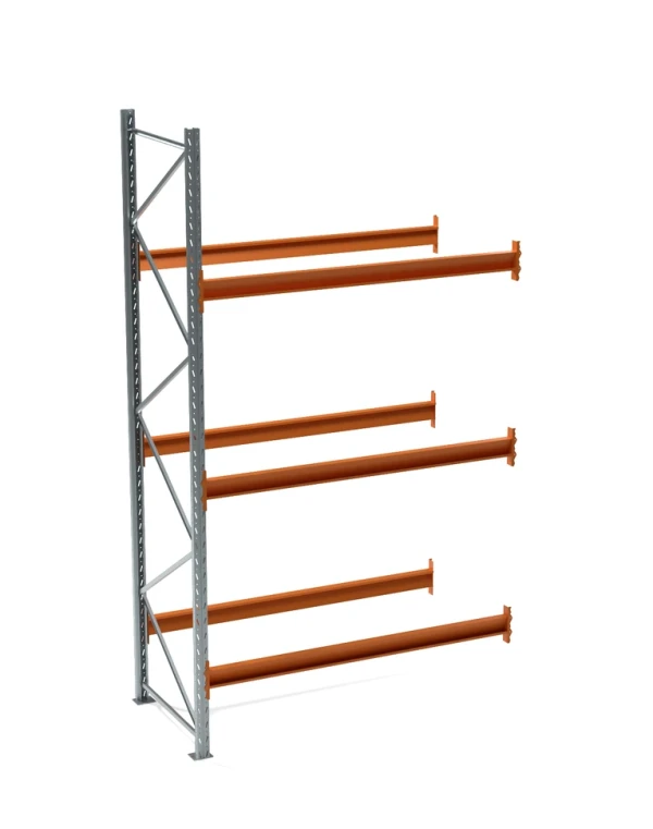 Секция дополнительная паллетного стеллажа СП 4000x2200x1100, 3 яруса (2280 кг на ярус, 14300 кг на секцию)