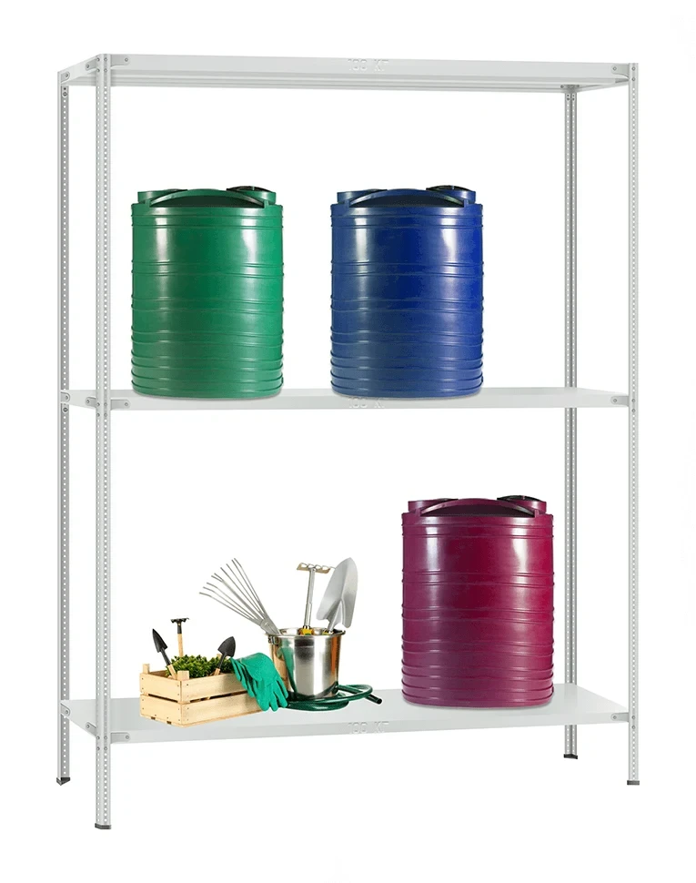 Стеллаж металлический Титан МС-900 2000x1000x600 3 полки Стеллаж металлический Титан МС-900 2000x1000x600 3 полки