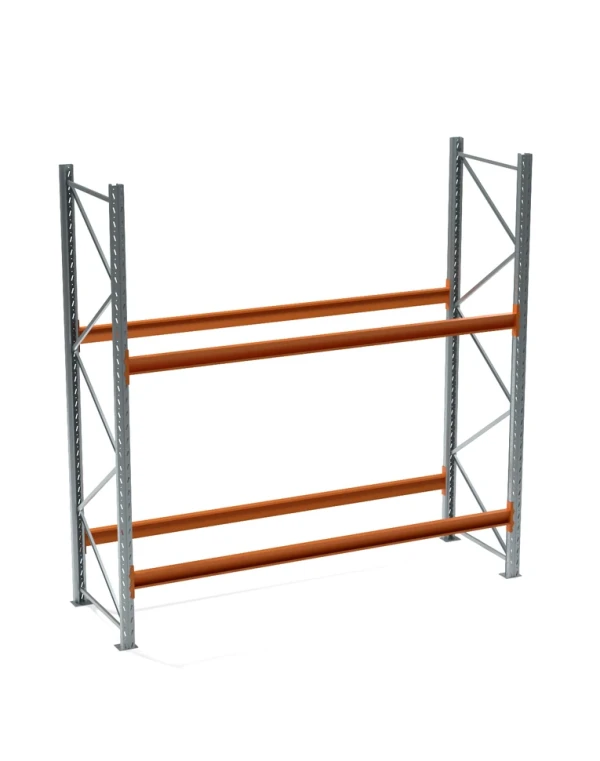 Стеллаж паллетный СП 3500x3300x1100, 2 яруса (1830 кг на ярус, 11620 кг на секцию)