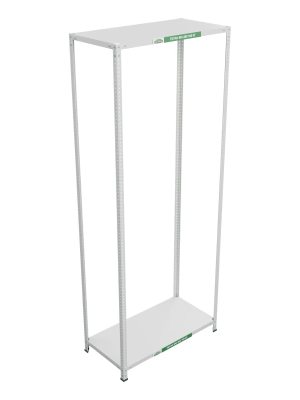 Стеллаж металлический Титан МС-500 2500х1000х500 2 полки