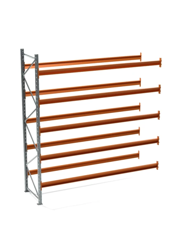 Секция дополнительная паллетного стеллажа СП 4000x3600x1100, 5 ярусов (1540 кг на ярус, 14500 кг на секцию)
