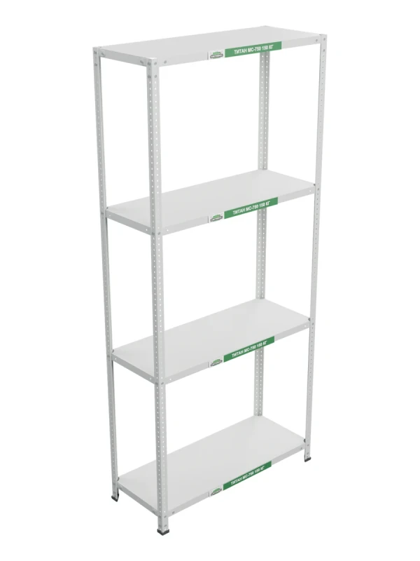 Стеллаж металлический Титан МС-750 2200x1000x400 4 полки